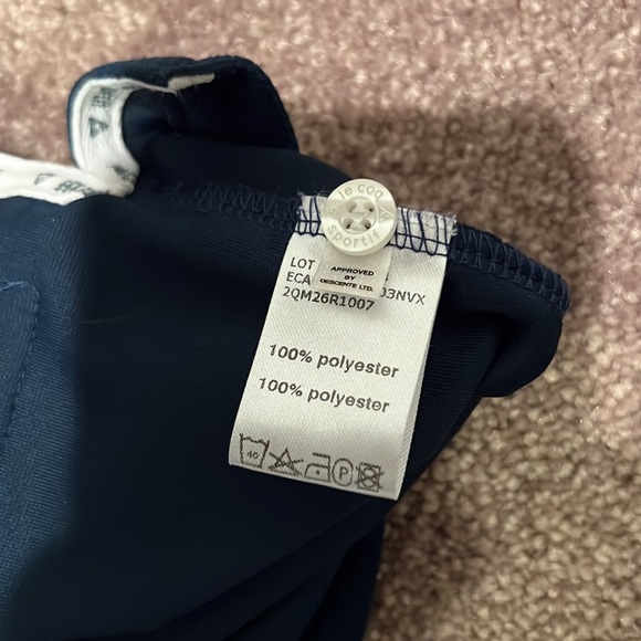 Navy Le Coq Sportif polo golf shirt - Picture 6 of 7